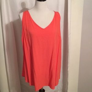 Old Navy navy bright pink v-neck tank
